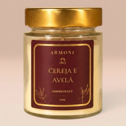 Vela Aromática Cereja e Avelã 100g