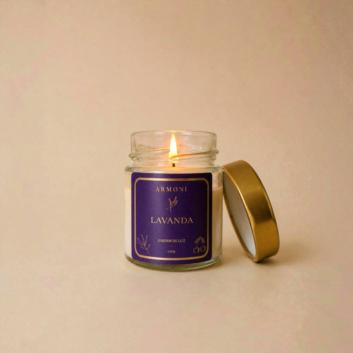 Vela Aromática Lavanda 100g