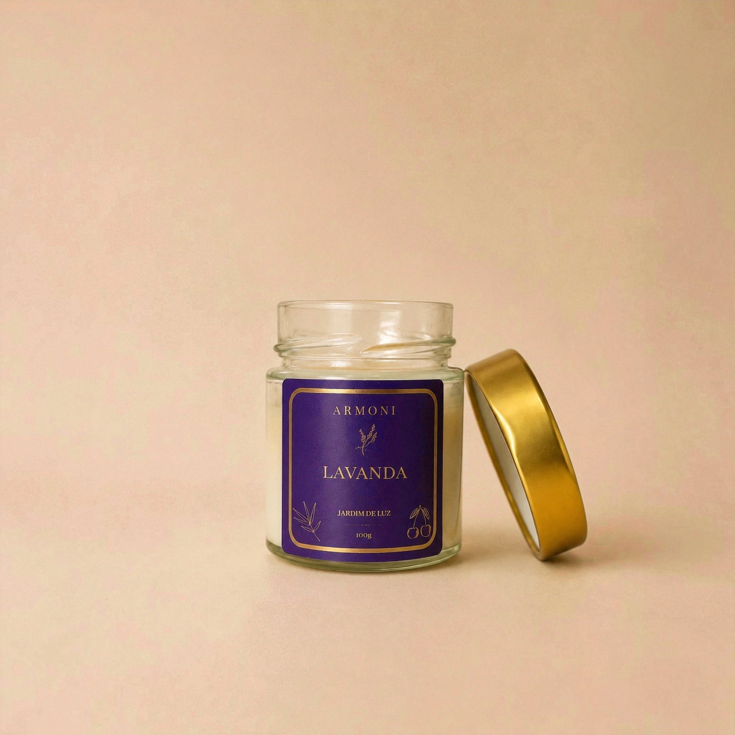 Vela Aromática Lavanda 100g