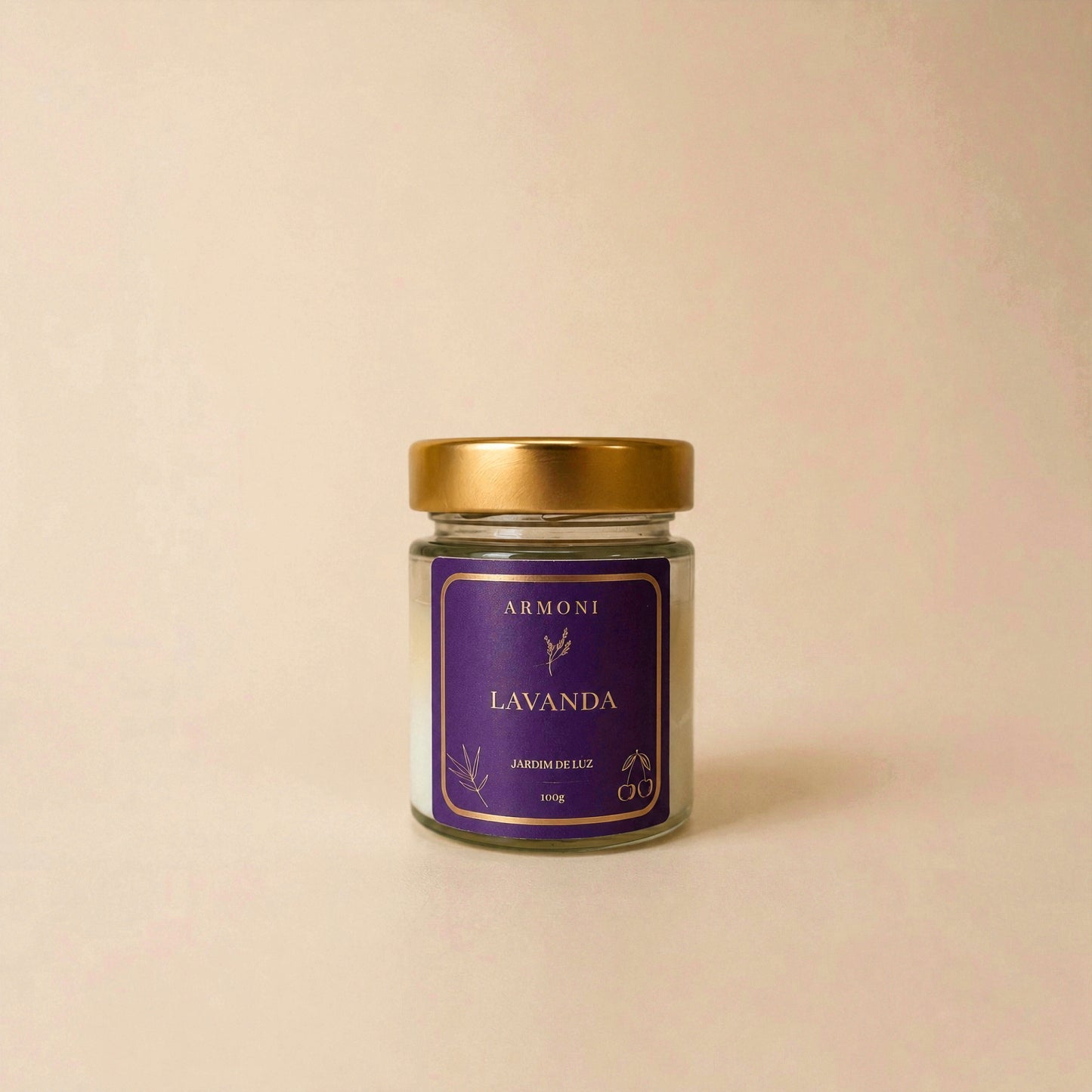 Vela Aromática Lavanda 100g