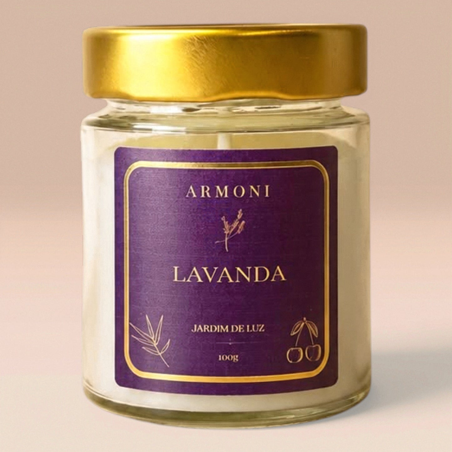 Vela Aromática Lavanda 100g