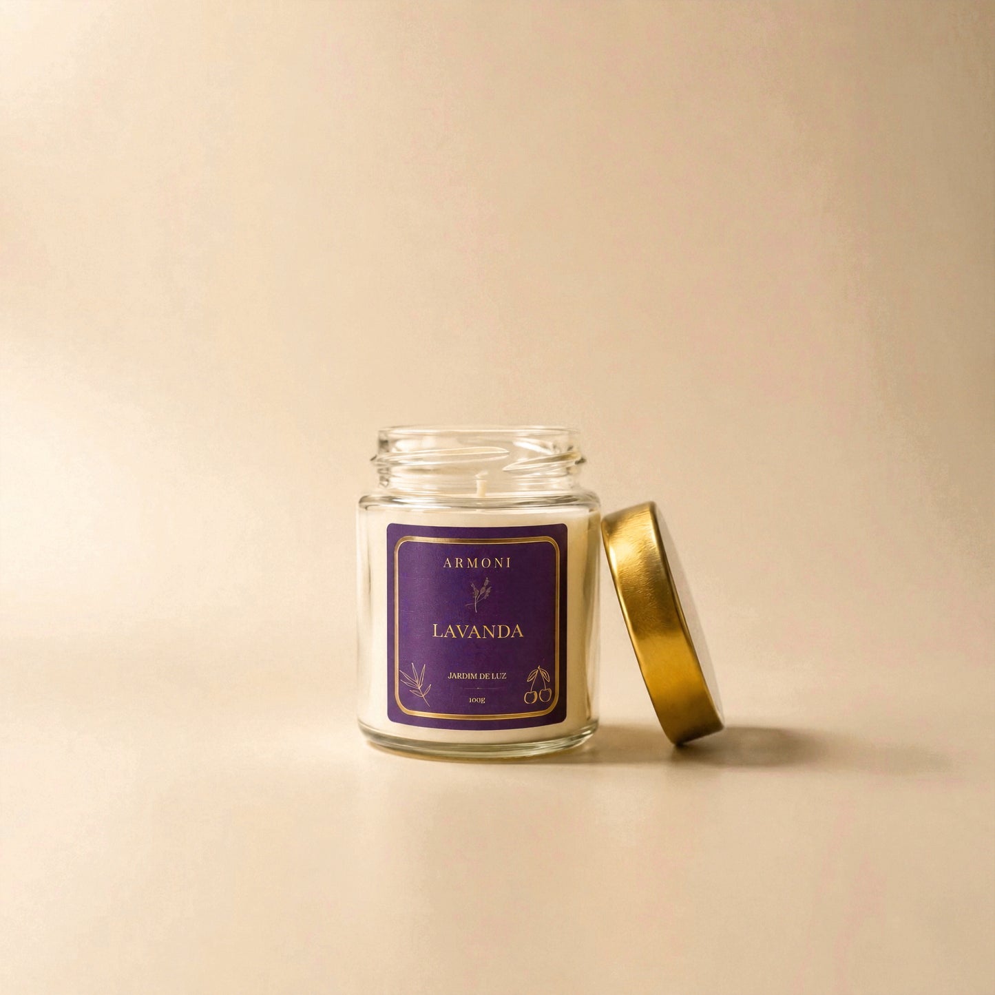 Vela Aromática Lavanda 100g