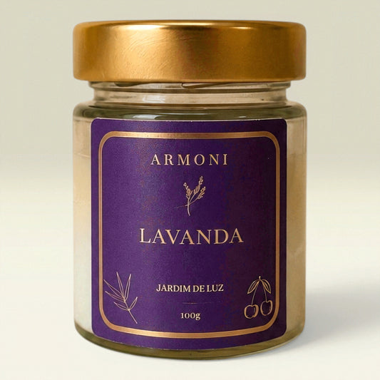 Vela Aromática Lavanda 100g
